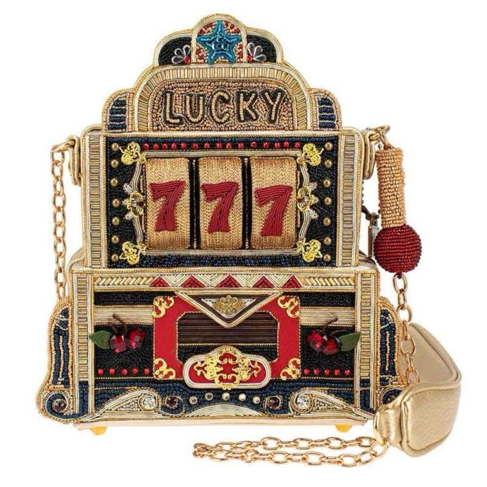 Mary Frances “Lucky” Beaded Novelty Crossbody Purse